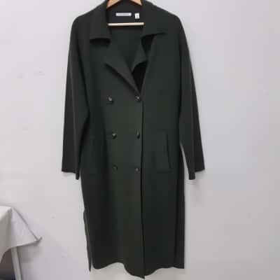 Trenery Wool Blend Long Knit Coat