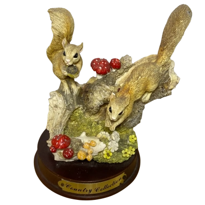 Country collection vintage squirrel figurine 