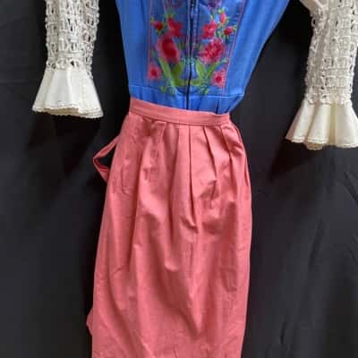 Salzburger Dirndl Womens  Size 36 Pink & Blue