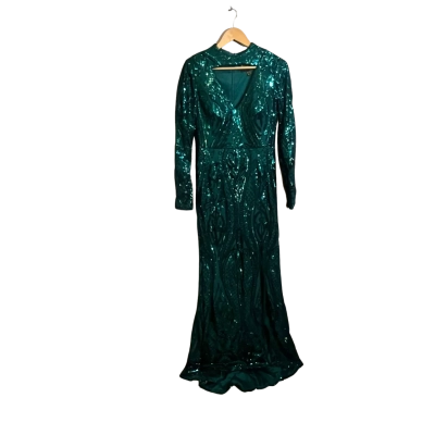 Womens Bariano Size 12 Green Formal Dress