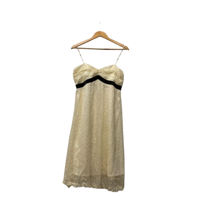   Women’s charlotte moore Size 14 Babydoll Dress Black  / Cream 