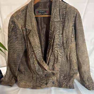 ATELIER 15 Size 12 genuine sheepskin Leather Jacket Pattern 