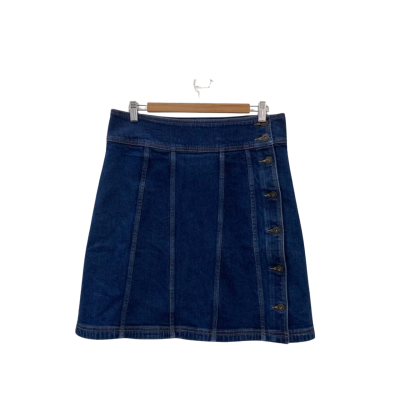 Country Road Womens  Size 12 Mini Skirt Blue Denim
