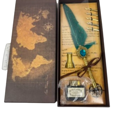Vintage Style Feather & Quill Pen Calligraphy