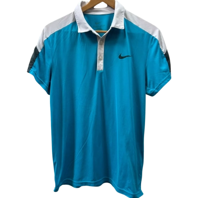 Nike Mens Size M Blue Polo