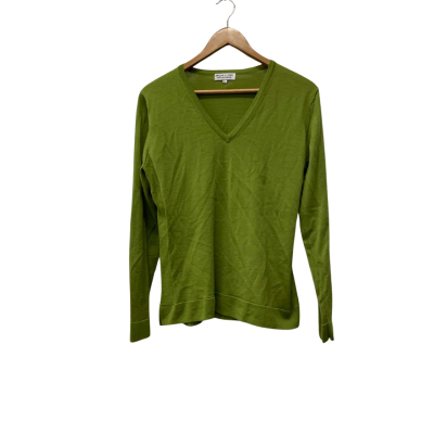 Bridge & Lord Womens  Size 14 / L V Neck Jumper Green 