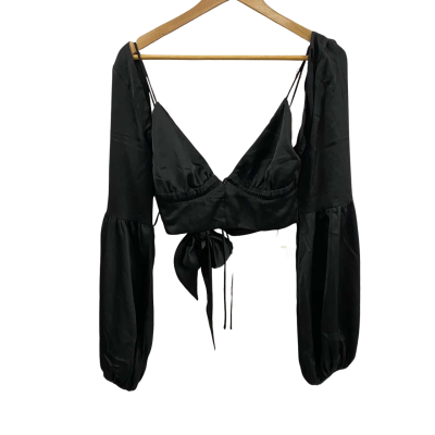 Sabo Skirt Womens  Size M Silky Tai Top Black  