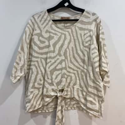 LA STRADA Womens  Size S Beige / Cream TOP