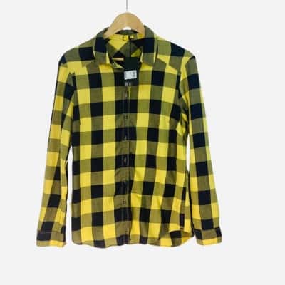 RE:DENIM - Yellow Checkered Shirt (Size 12) 