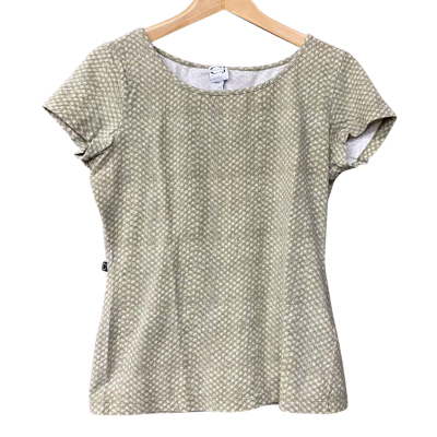 Vintage Cavalli Jeans Womens Size 18 Green Snakeskin Pattern T-shirt