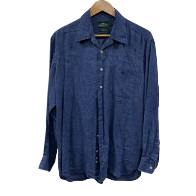 Rodd & Gunn Mens  Size M Long Sleeve Shirt Navy Blue