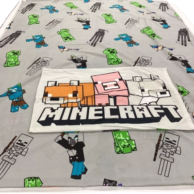 Single Bed Minecraft Quilt Cover with Matching Pillowcase