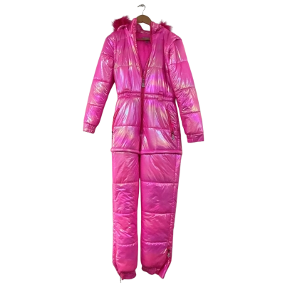 Dolls Kill x Bratz Snowbound Babe Metallic Pink Jumpsuit Size M