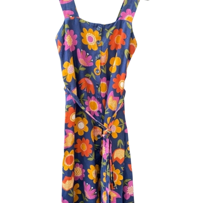 Princess Highway Size 10 Casual Dress Floral / Multicoloured / Navy Blue 