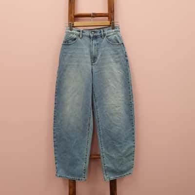 Rollas Women's Size 26 Gigi Barrel Brad Blue Jeans - New With Tags 