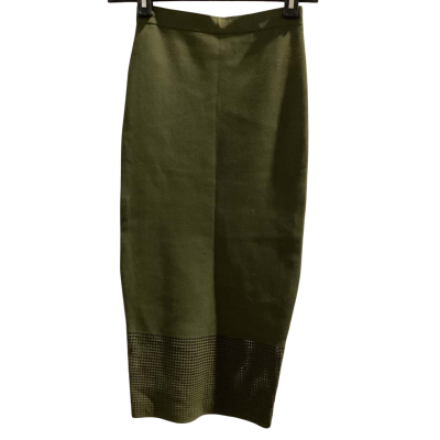 Sheike Womens  Size XS Midi Skirt Olive Green 