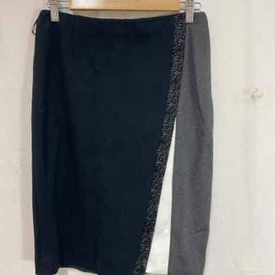 Anthea Crawford Size 8 Colour Block Pencil Skirt