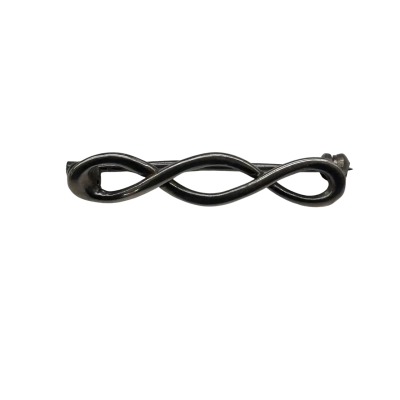  Double Infinity Womens Brooch Silver 925 Italy