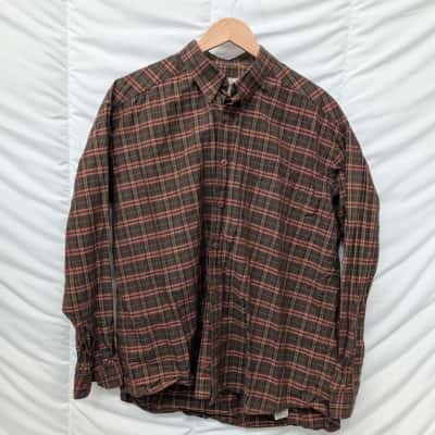 Country Road Mens Long Sleeve Checked Shirt - Size L