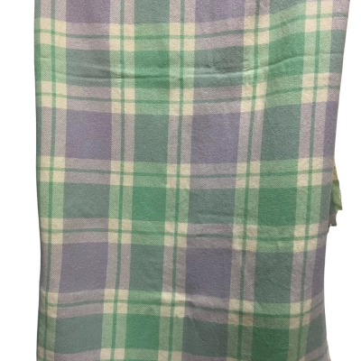 Woollen check blanket 
