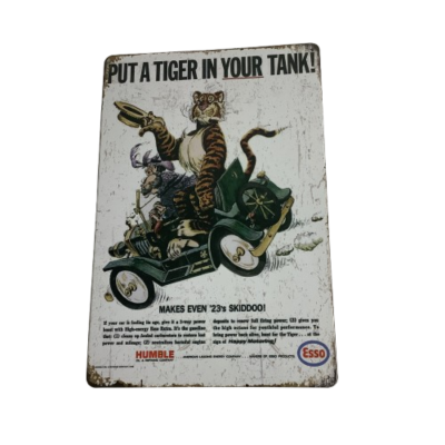 Brand New Put A Tiger In Your Tank Metal Man Cave Aussie Car Sign #2270-1-pp