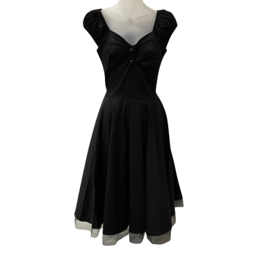 Zaful - Vintage Swing Style Black Dress - Size M