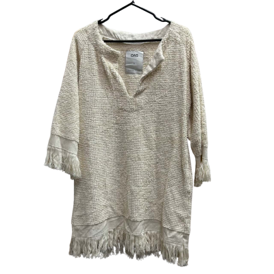 OAS Odilia Beige Terry Dress Womens Size S 