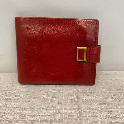 Buxton Unisex Genuine Hide Wallet Red 