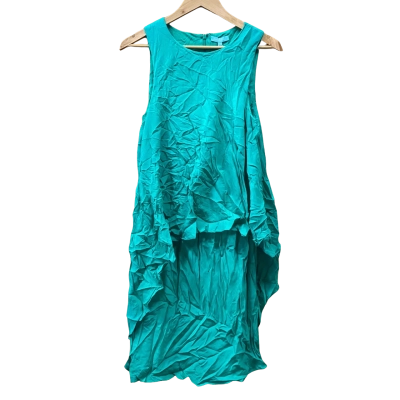 Blue Illusion Green Dress Size M 