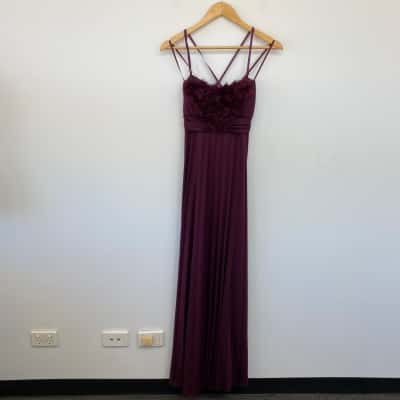 Ally Fashion Purple Strappy Maxi Dress  Size M 