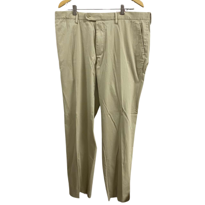 Gazman Mens Peach Touch Classic Chino Size 42 Beige