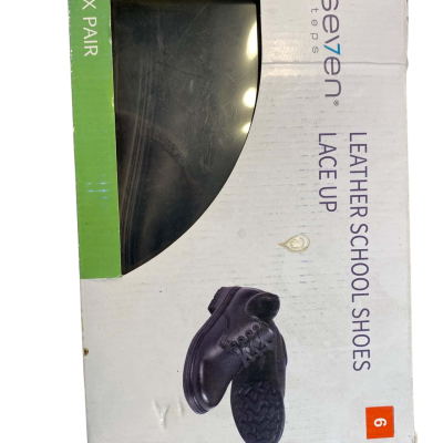  Kids Black  Size 6 School Shoes without laces 