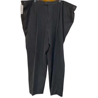 Fletcher Jones Mens  Size Plus Size Dress Pants Black  