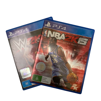PS4 Games Bundle NBA, WWE