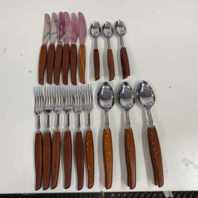 Vintage 24pce Sheffield Stainless Steel Cutlery Set