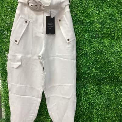 Witchery Womens  Size 10 barrel leg  Pants White 