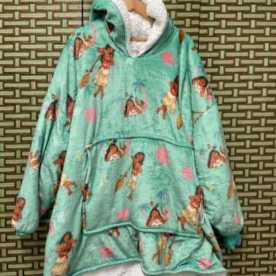 Disney The Oodie Moana Oversized Ladies Kids 14+ Adults Girls 
