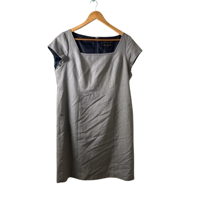 PERRI CUTTEN Multicoloured Short Sleeve Dress - Size 16