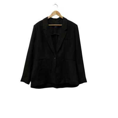 Maglia Womens  Size 16 Linen Suit Jacket Black 