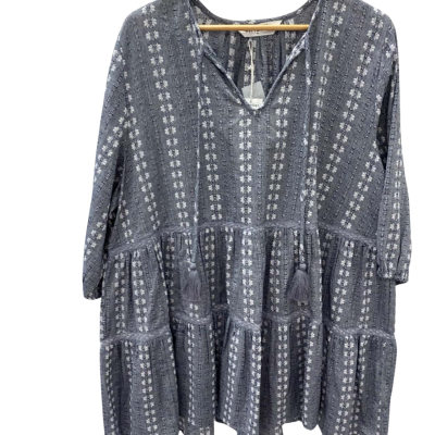 Virtuelle Womens  Size 20 3/4 Sleeve tunic/Top Grey 