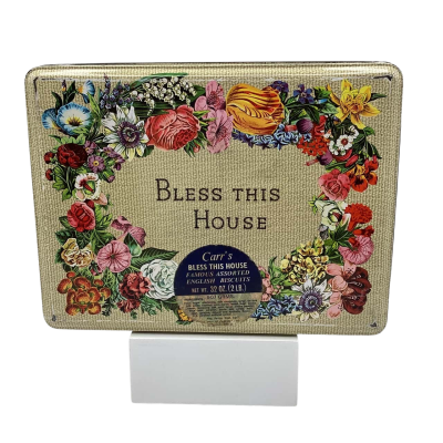 Carr's 'Bless This House' Empty Biscuit Container Brica1