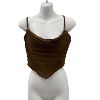 White Fox Womens  Size L Cami  Brown 