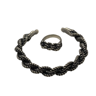  Women’s Cuff Bracelet / Ring Silver 