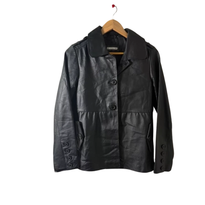 Target Womens  Size 10 Leather Jacket Black  
