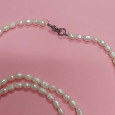  Womens Long Necklace Pearl 