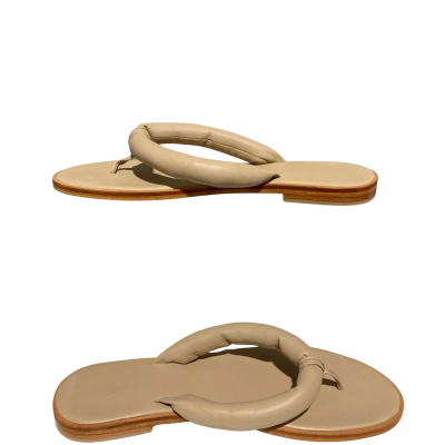 Witchery Elise Leather Slide Womens  Size 40 Flats / Sandals Beige / Cream 