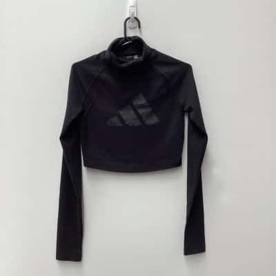 Adidas Womens  Size XS Sweater Black  -cropped