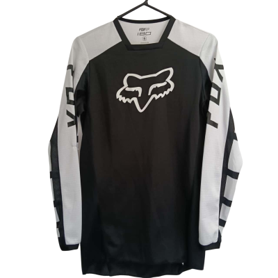 Fox Mens  Size S Black  / White FOX Long Sleeve Motocross Shirt Size S #FoxRacing #MXApparel #RidingGear