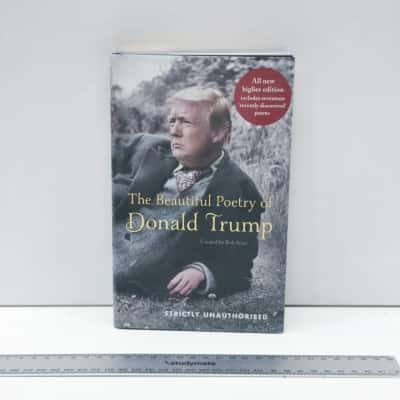 The Beautiful Poetry of Donald Trump Hardcover Book Rob Sears Satire Parody