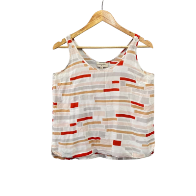 Nancy Bird Womens  Size M Tank Top Brown / Red / White 